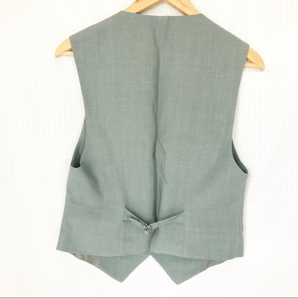 GUESS // Vintage Wool Gray Suit Pant and Vest Set - Picture 5 of 8